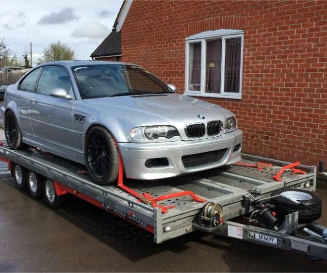 grey BMW car