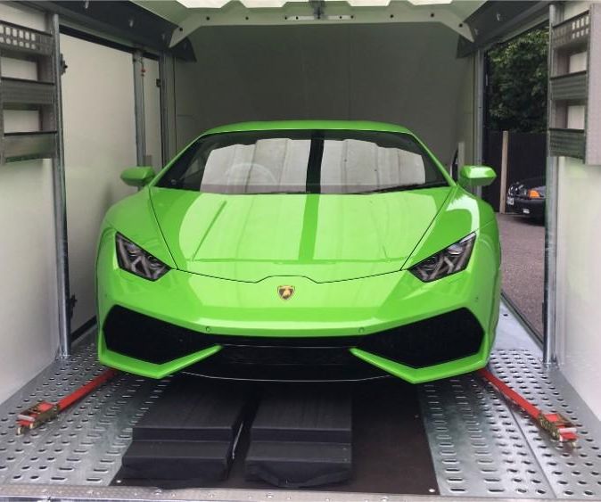 lime green sports car