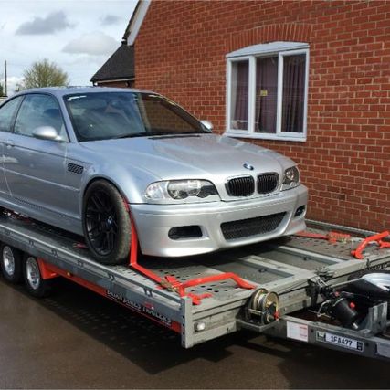 grey BMW car