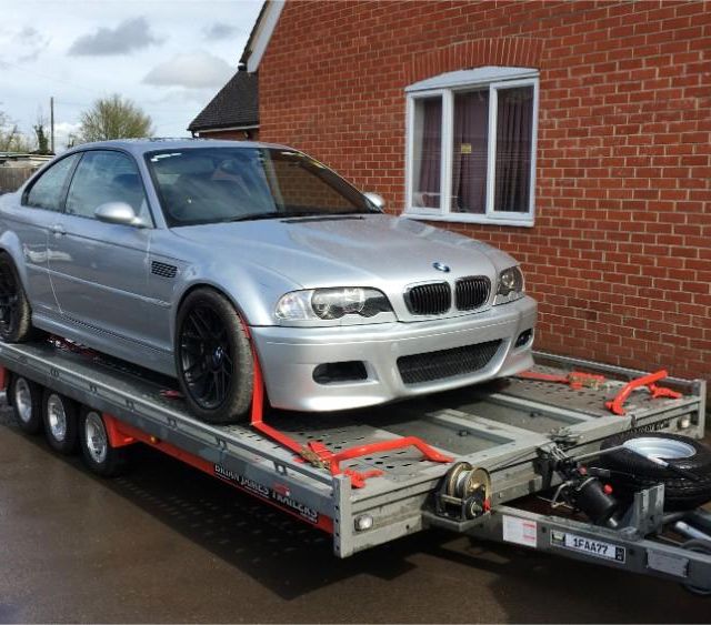 grey BMW car