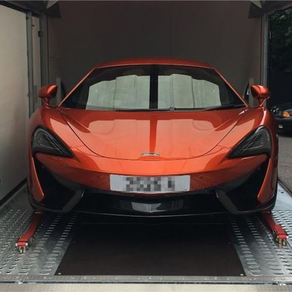orange sports car