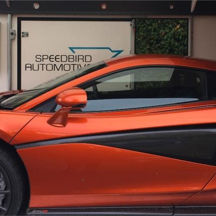 orange sports car