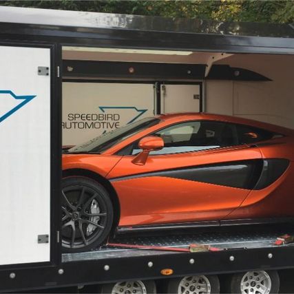 orange sports car