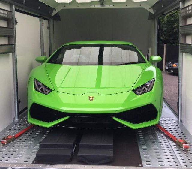 lime green sports car